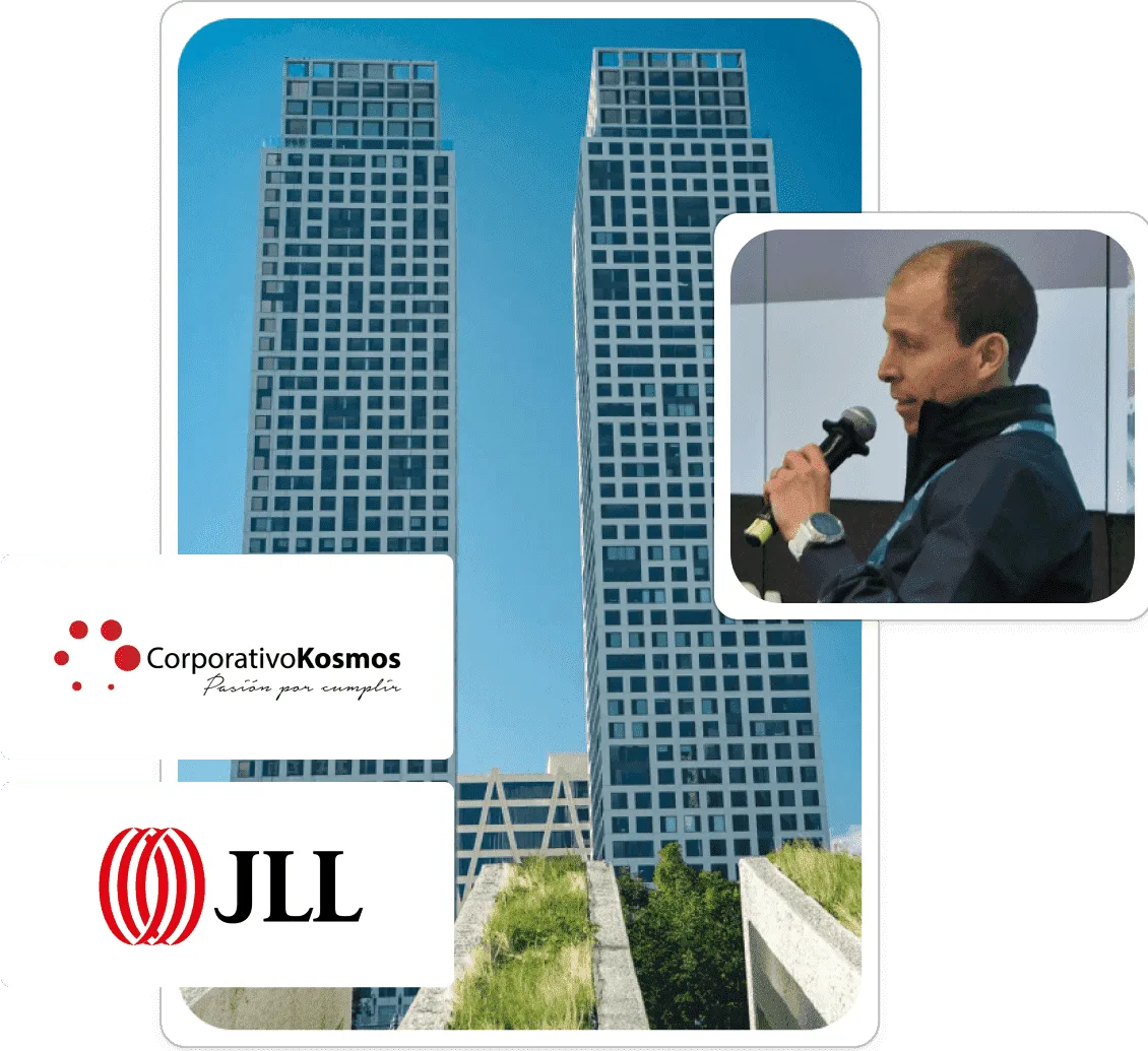 Caso de exito corporativo Kosmos y JLL en la administracion de rentas