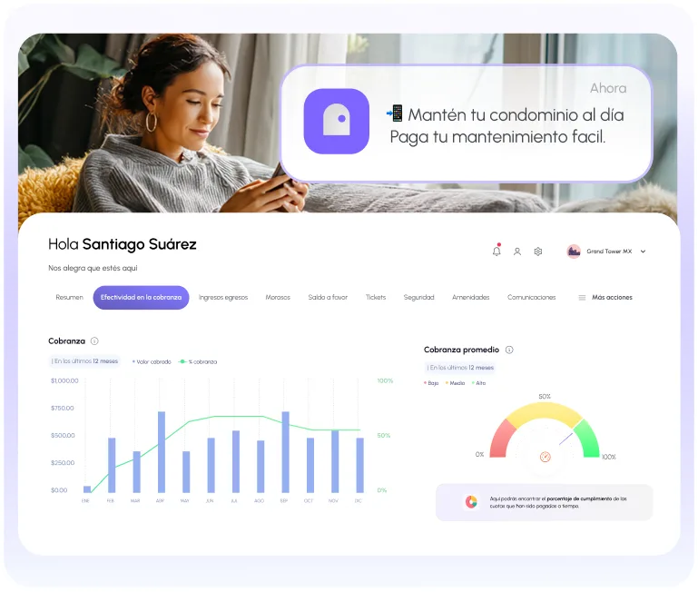 Cobranza de cuotas de mantenimiento
