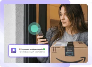 El propietario recibe una notificación inmediata en su app