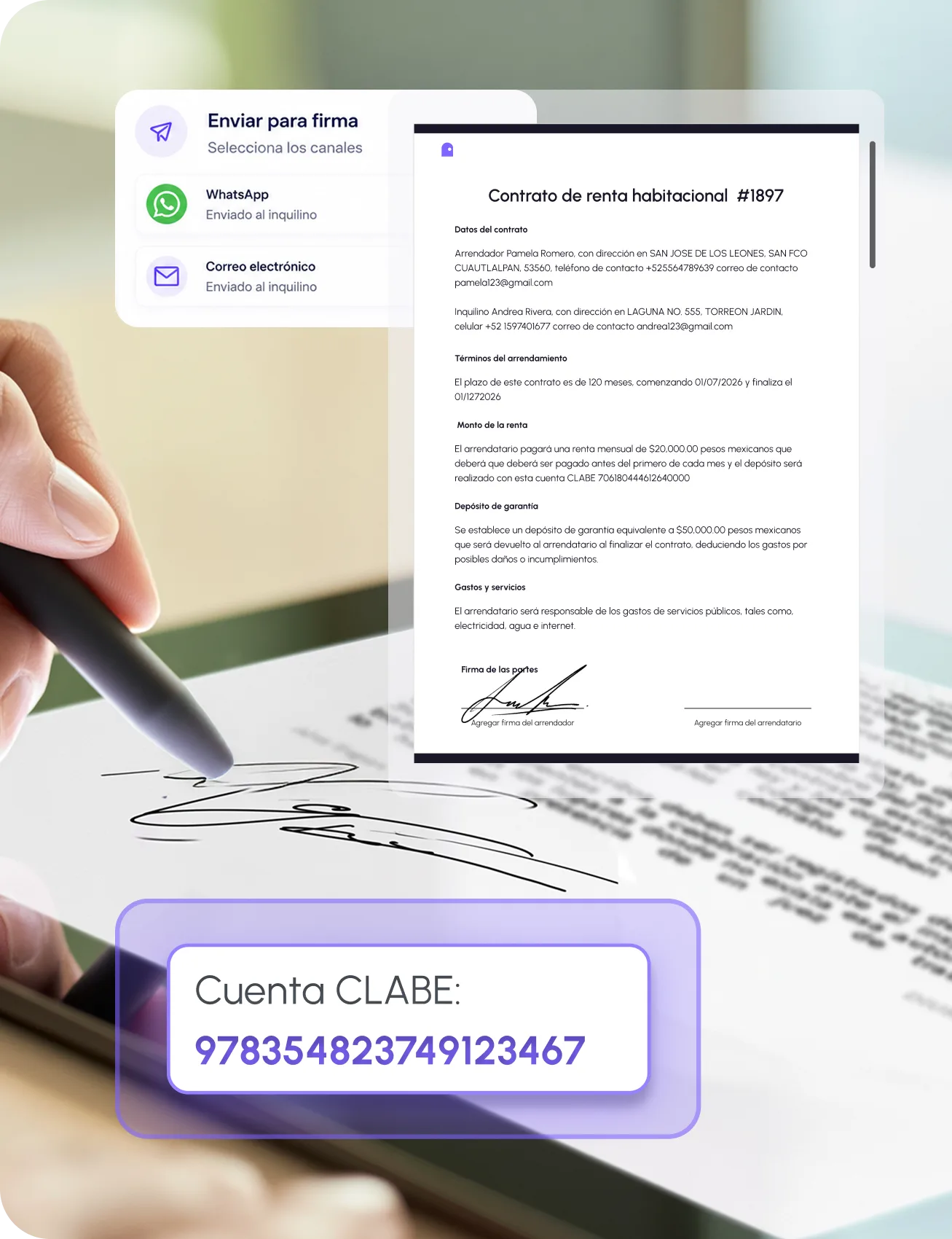 Funcionalidad Firma digital Preventas + Rentas
