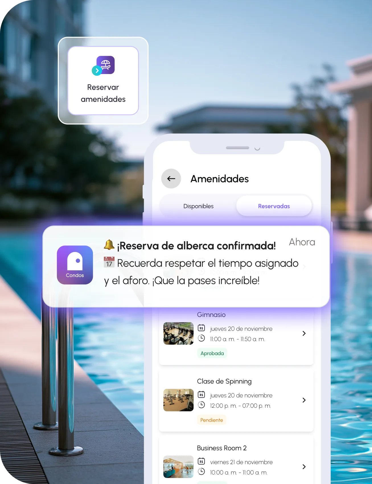 reserva de amenidades Neivor